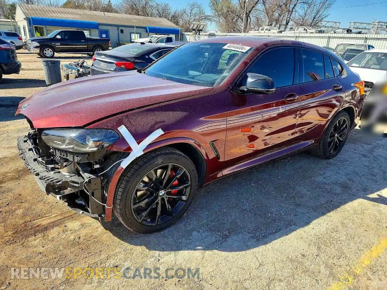 1 Photograph of a damaged car 5UX43DT06P9P84586 BMW X4 2023