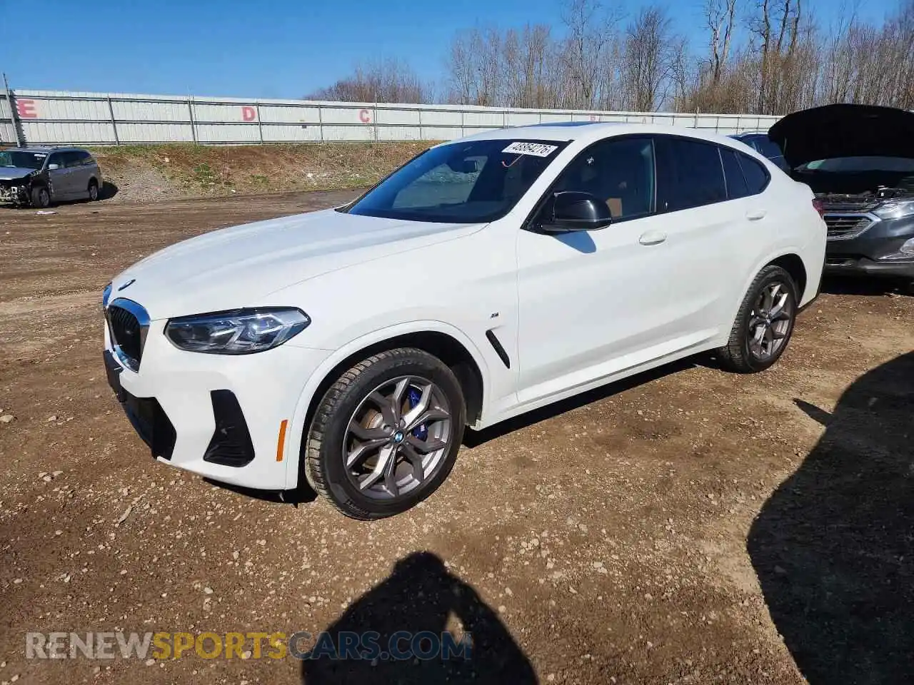 1 Photograph of a damaged car 5UX43DT09P9R39485 BMW X4 2023