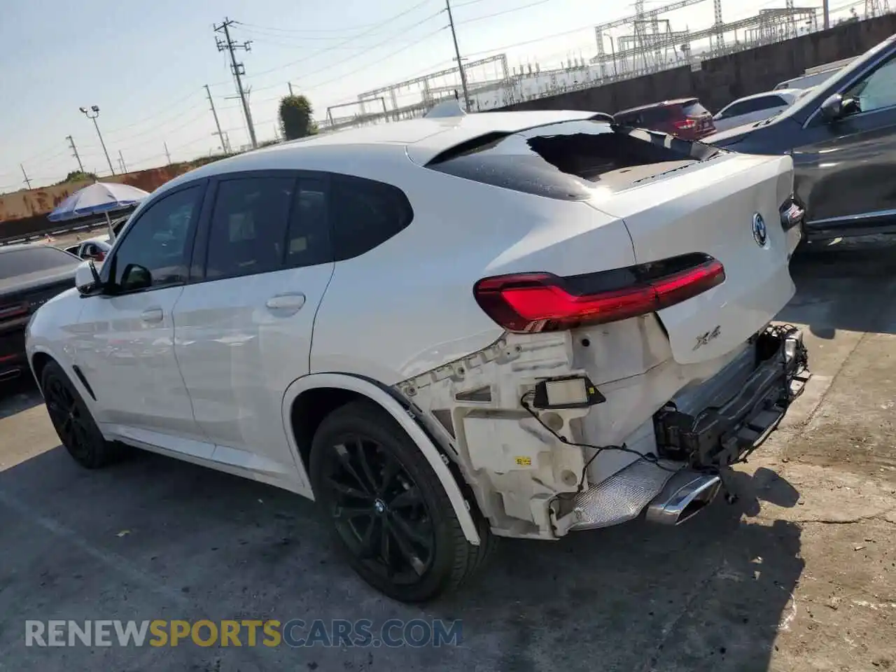 2 Photograph of a damaged car 5UX33DT06R9U32865 BMW X4 2024