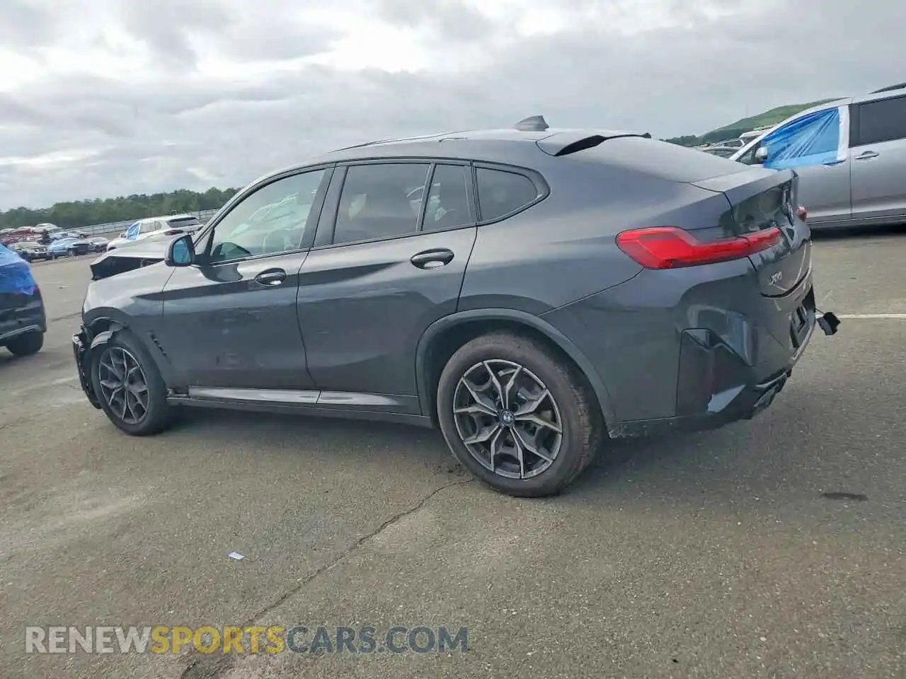 2 fotografías del automóvil dañado 5UX33DT06R9U33580 BMW X4 2024
