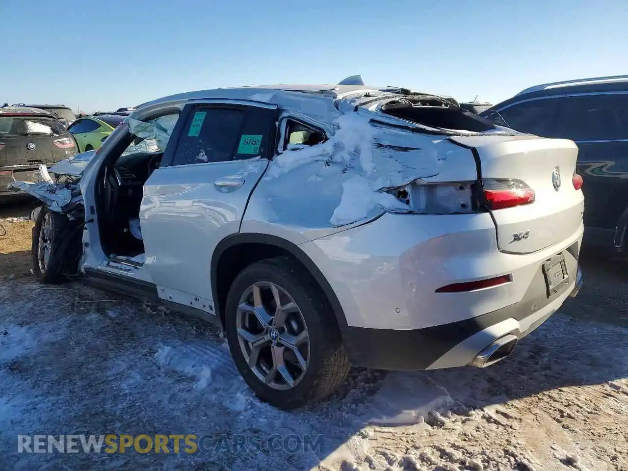 2 Photograph of a damaged car 5UX33DT08R9W20027 BMW X4 2024