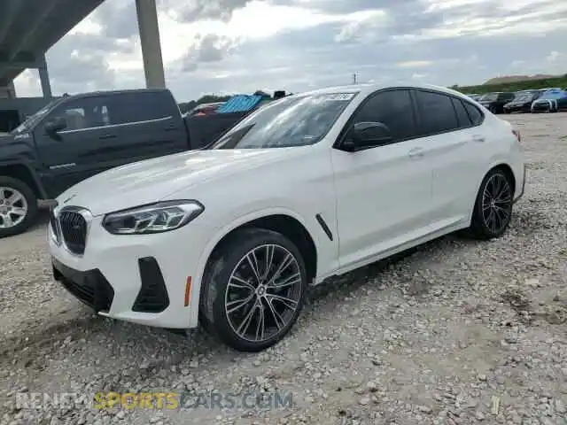 1 Photograph of a damaged car 5UX43DT02R9X54021 BMW X4 2024
