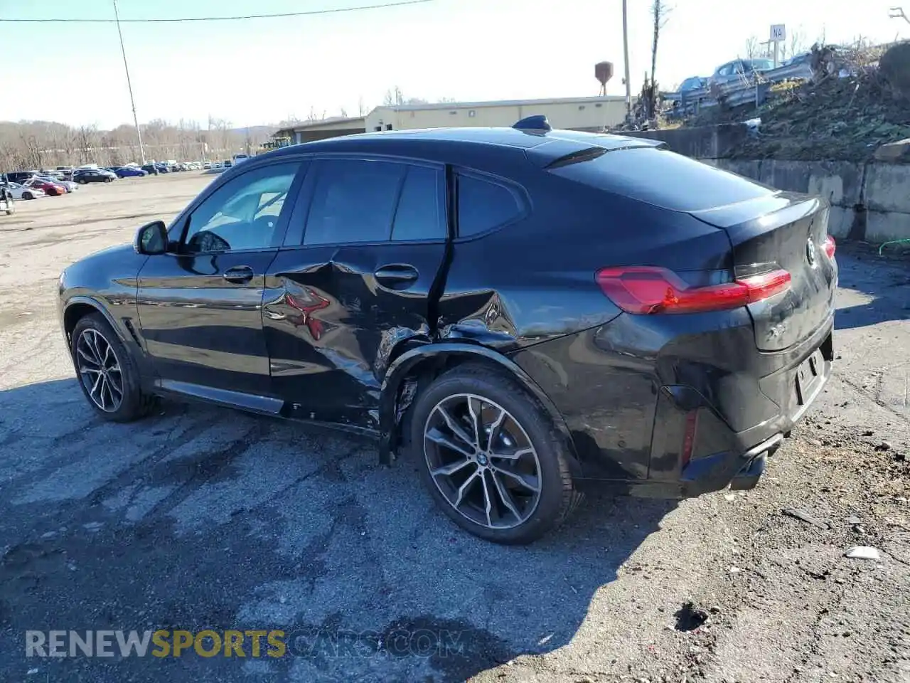 2 Photograph of a damaged car 5UX33DT02S9X64212 BMW X4 2025