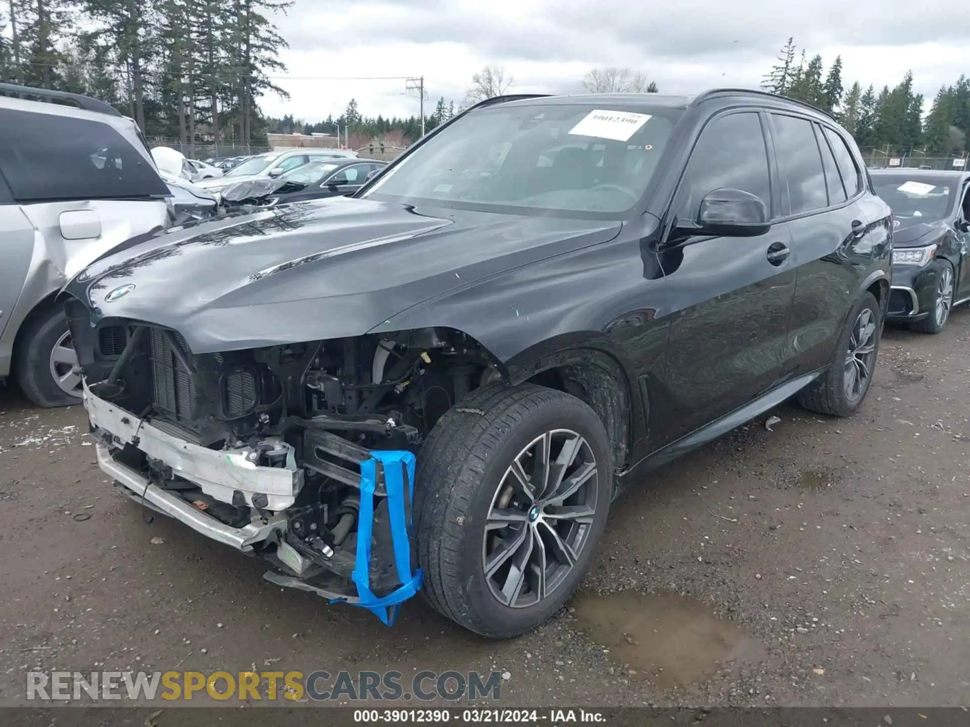 2 fotografías del automóvil dañado 5UXCR6C04L9C67290 BMW X5 2020