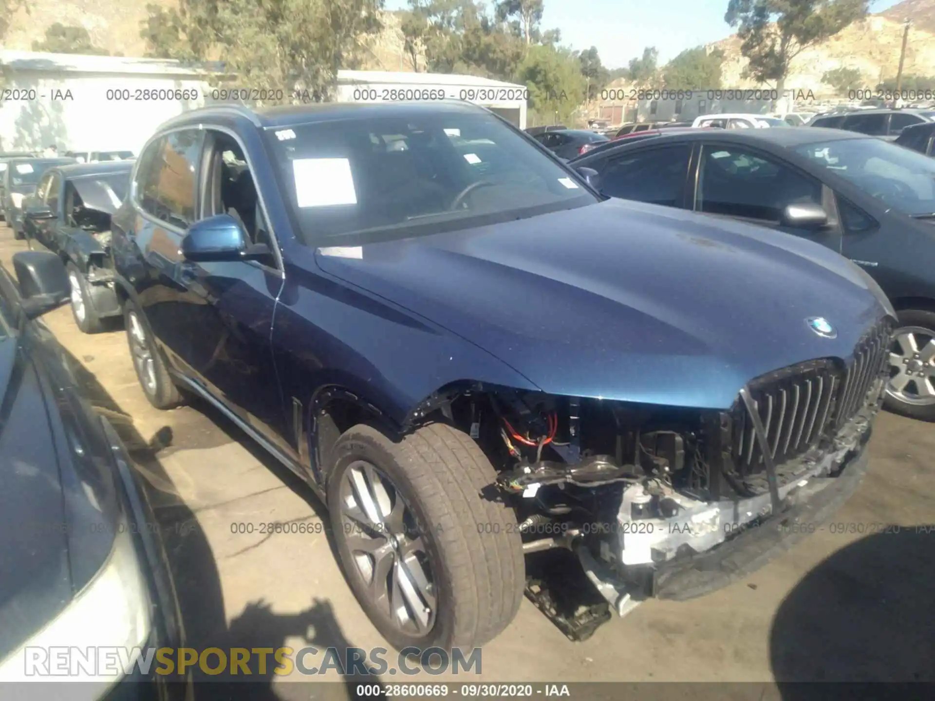 1 Photograph of a damaged car 5UXCR6C06L9C95060 BMW X5 2020