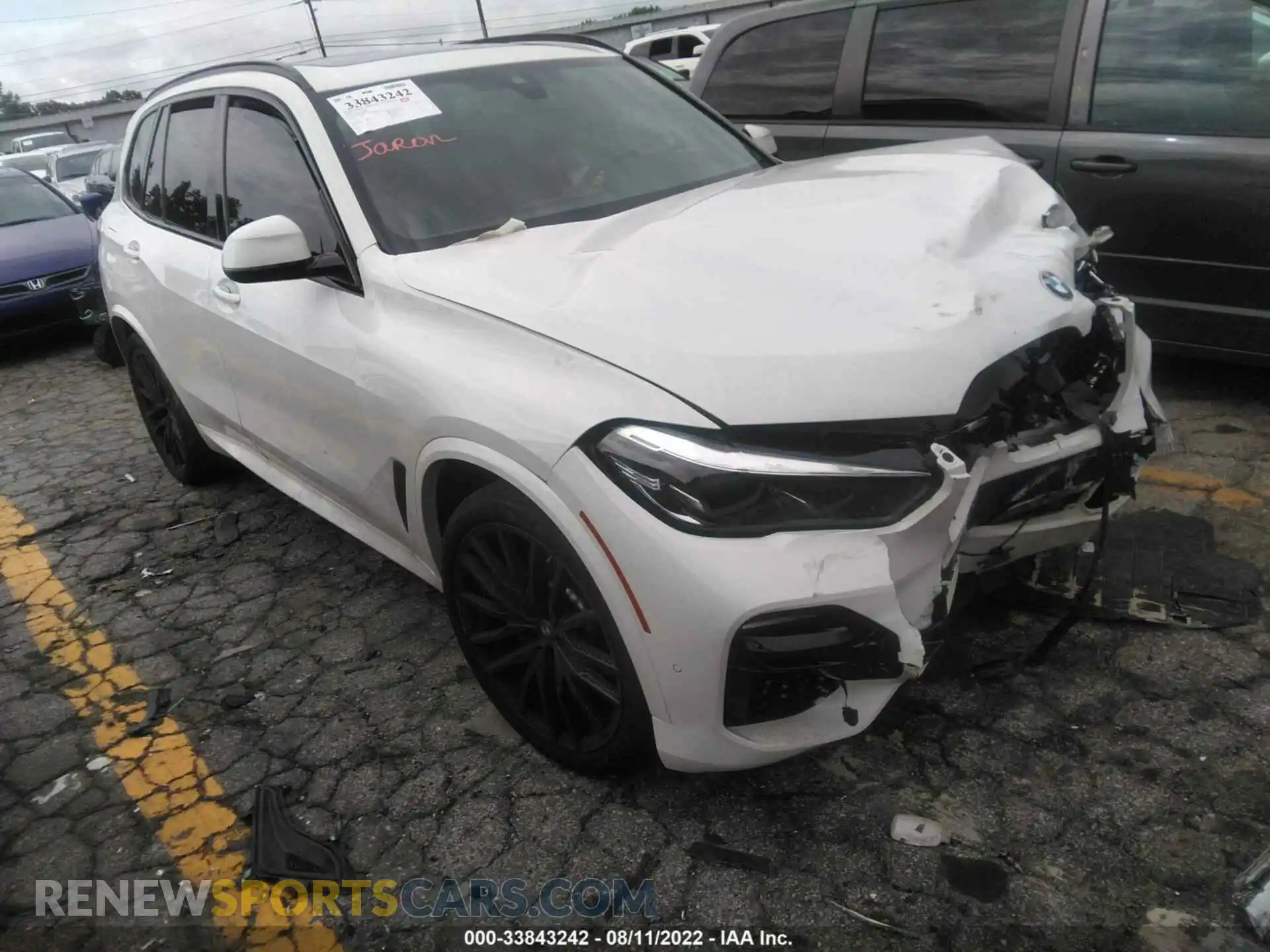1 Photograph of a damaged car 5UXCR4C01M9E64424 BMW X5 2021