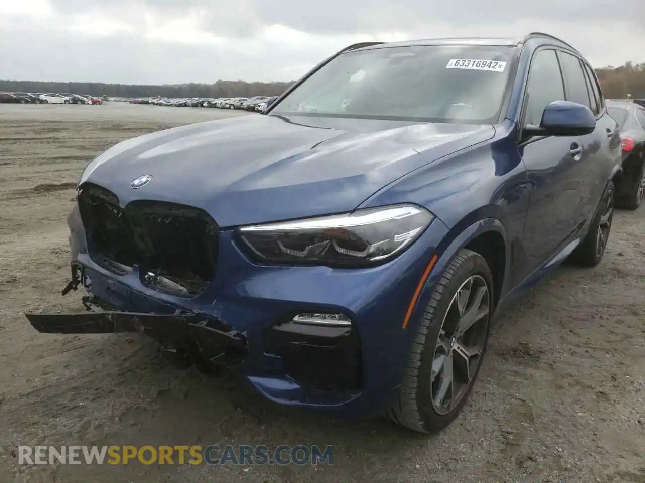 2 fotografías del automóvil dañado 5UXCR4C07M9F23752 BMW X5 2021