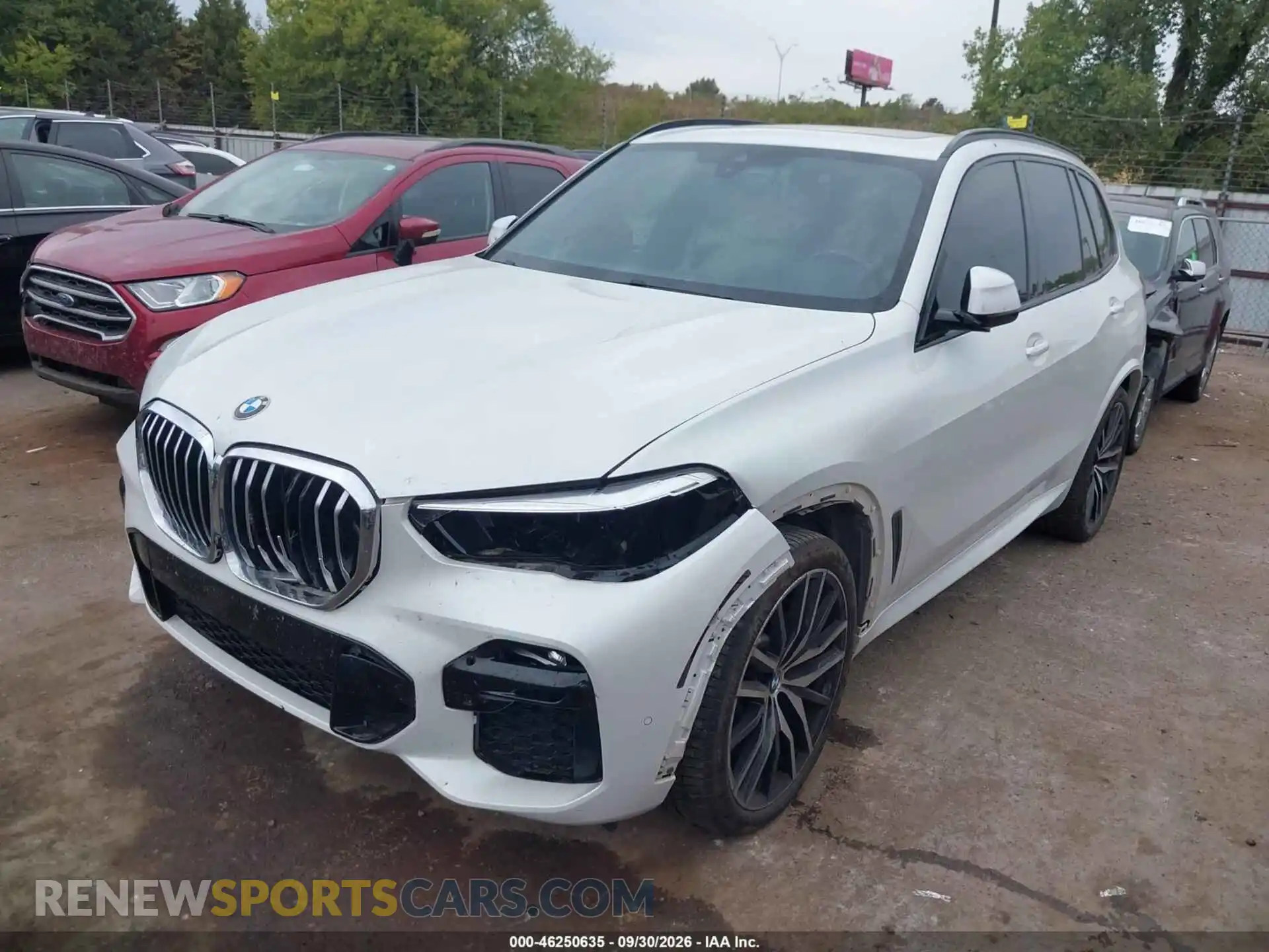 2 fotografías del automóvil dañado 5UXCR6C01M9F19725 BMW X5 2021