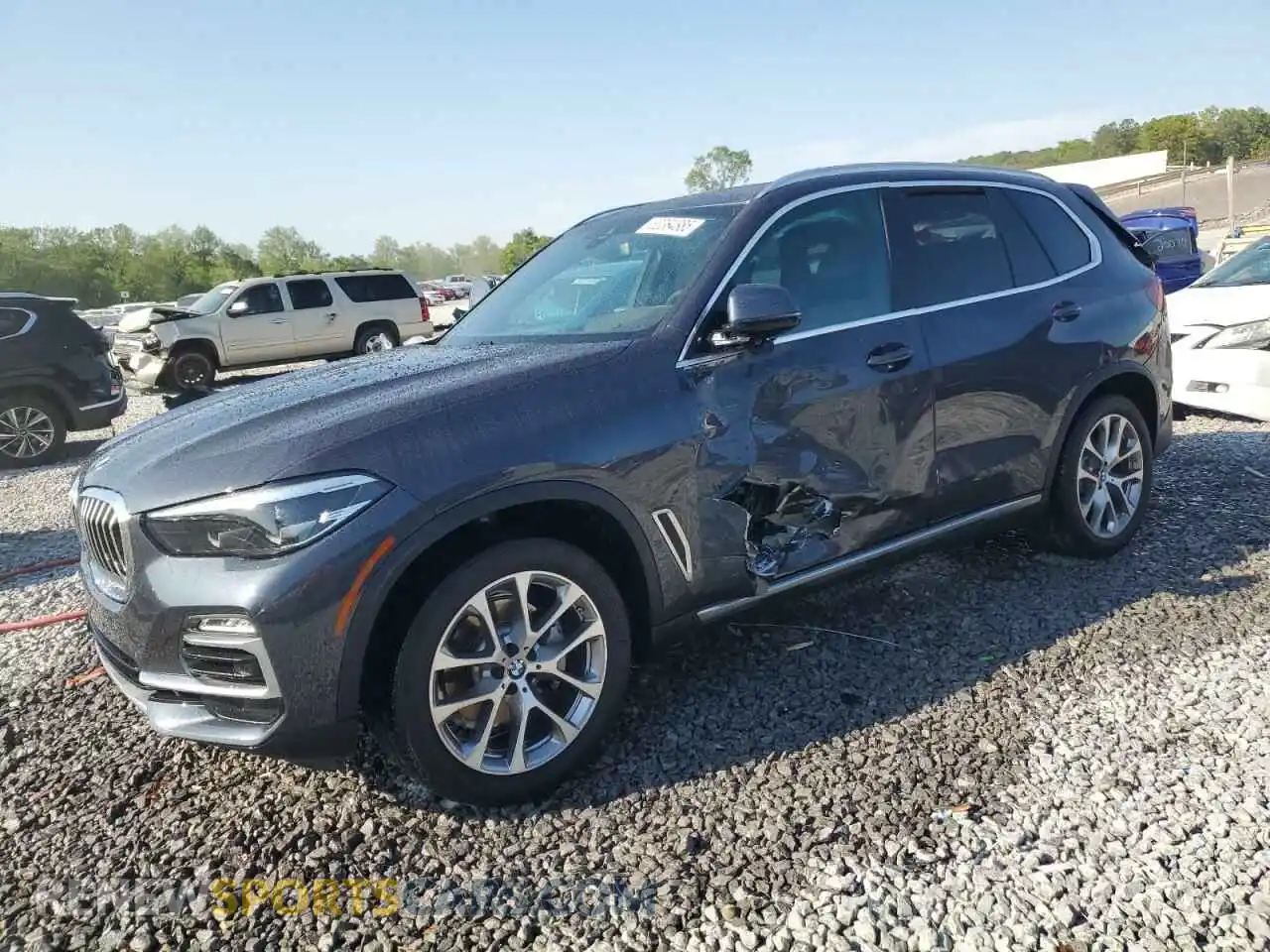 1 fotografías del automóvil dañado 5UXCR6C04M9G21522 BMW X5 2021
