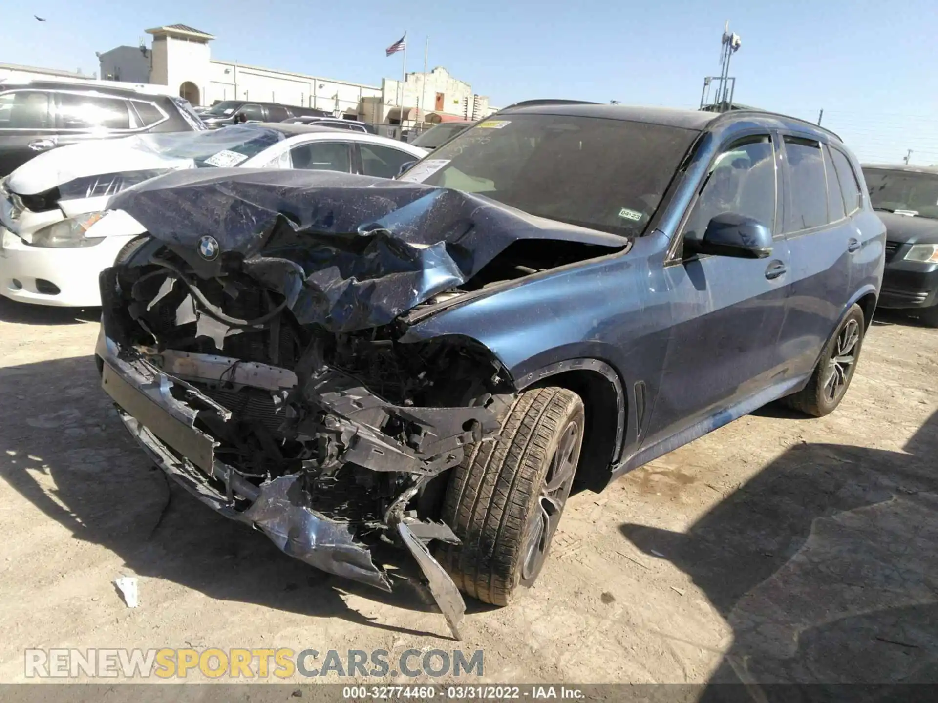 2 fotografías del automóvil dañado 5UXCR6C08M9G66141 BMW X5 2021
