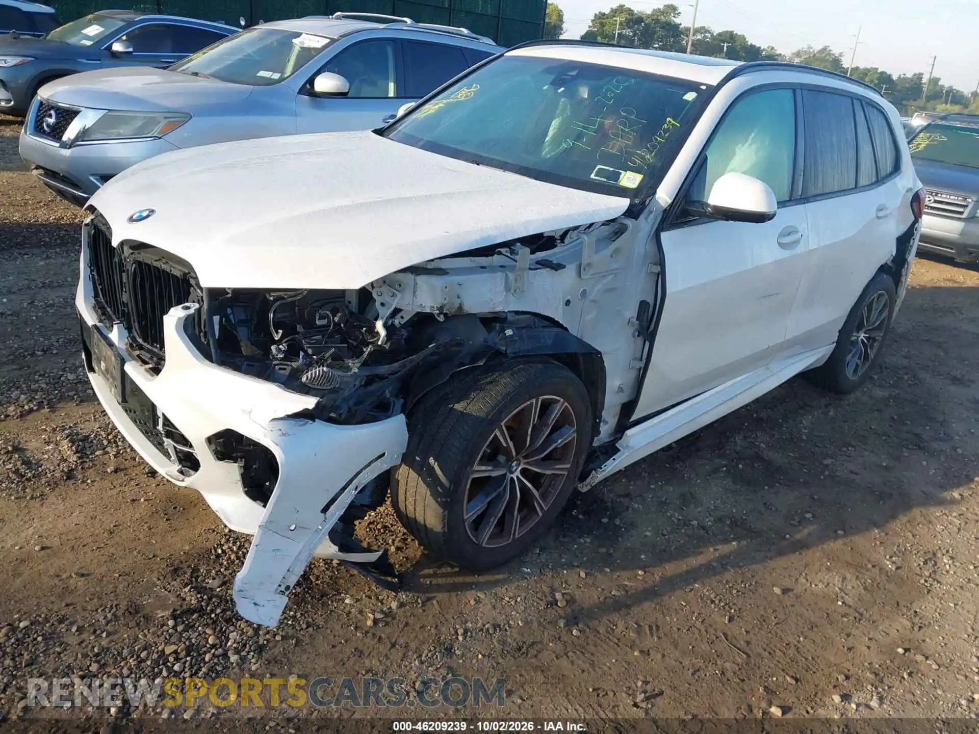 2 fotografías del automóvil dañado 5UXCR6C09M9D78600 BMW X5 2021
