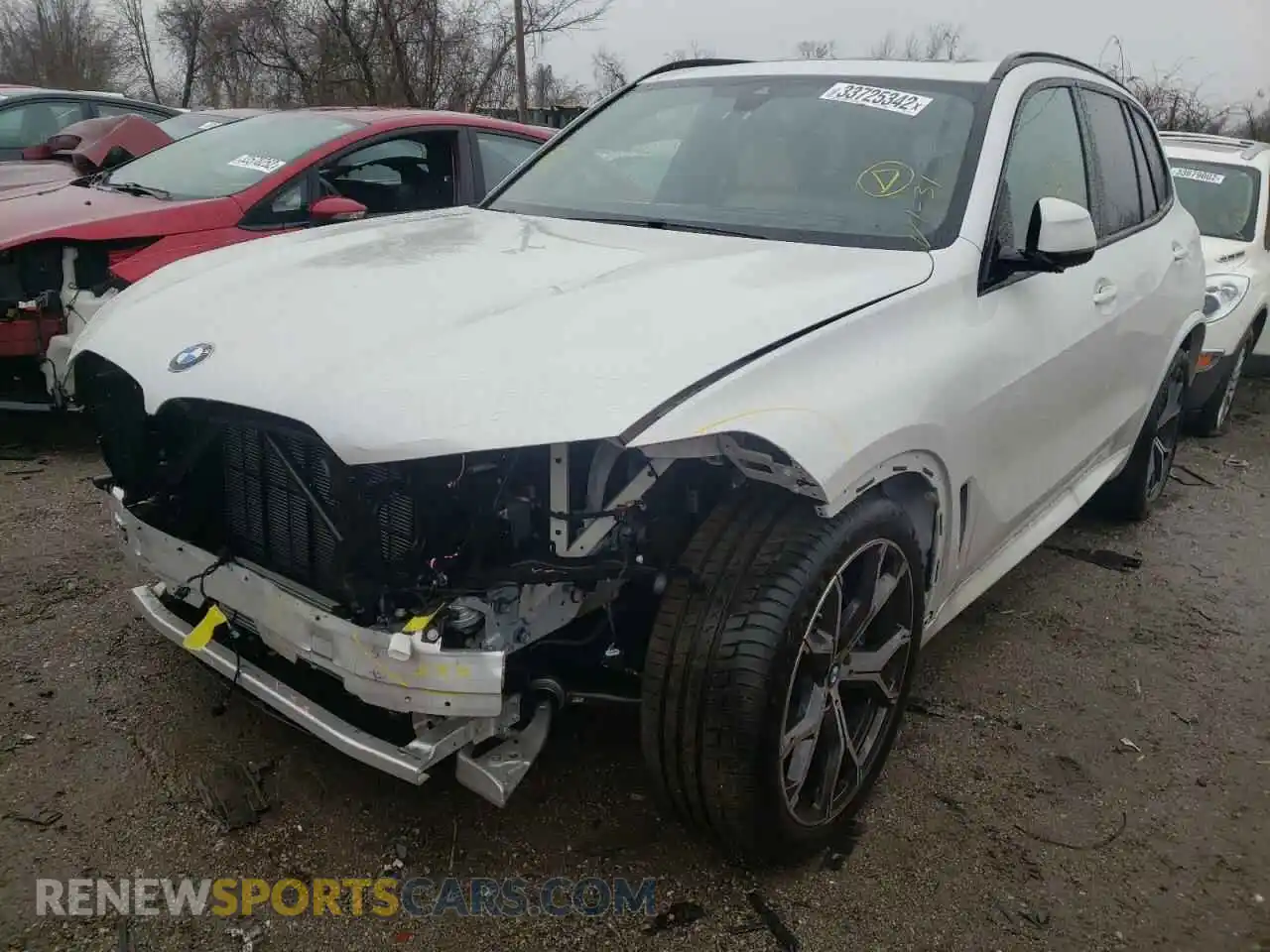 2 fotografías del automóvil dañado 5UXCR6C09M9G80775 BMW X5 2021
