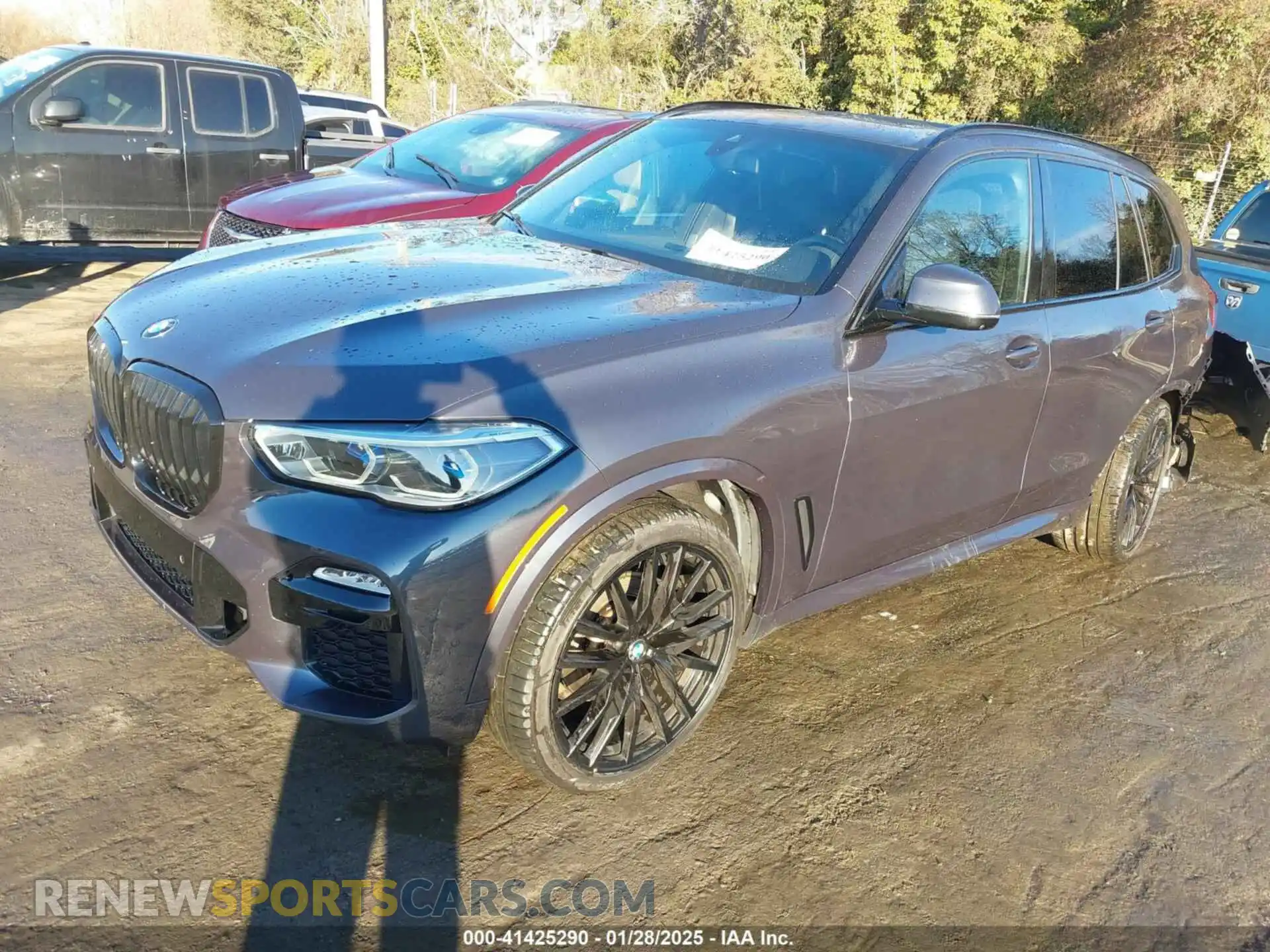 2 fotografías del automóvil dañado 5UXCR6C0XM9F51833 BMW X5 2021