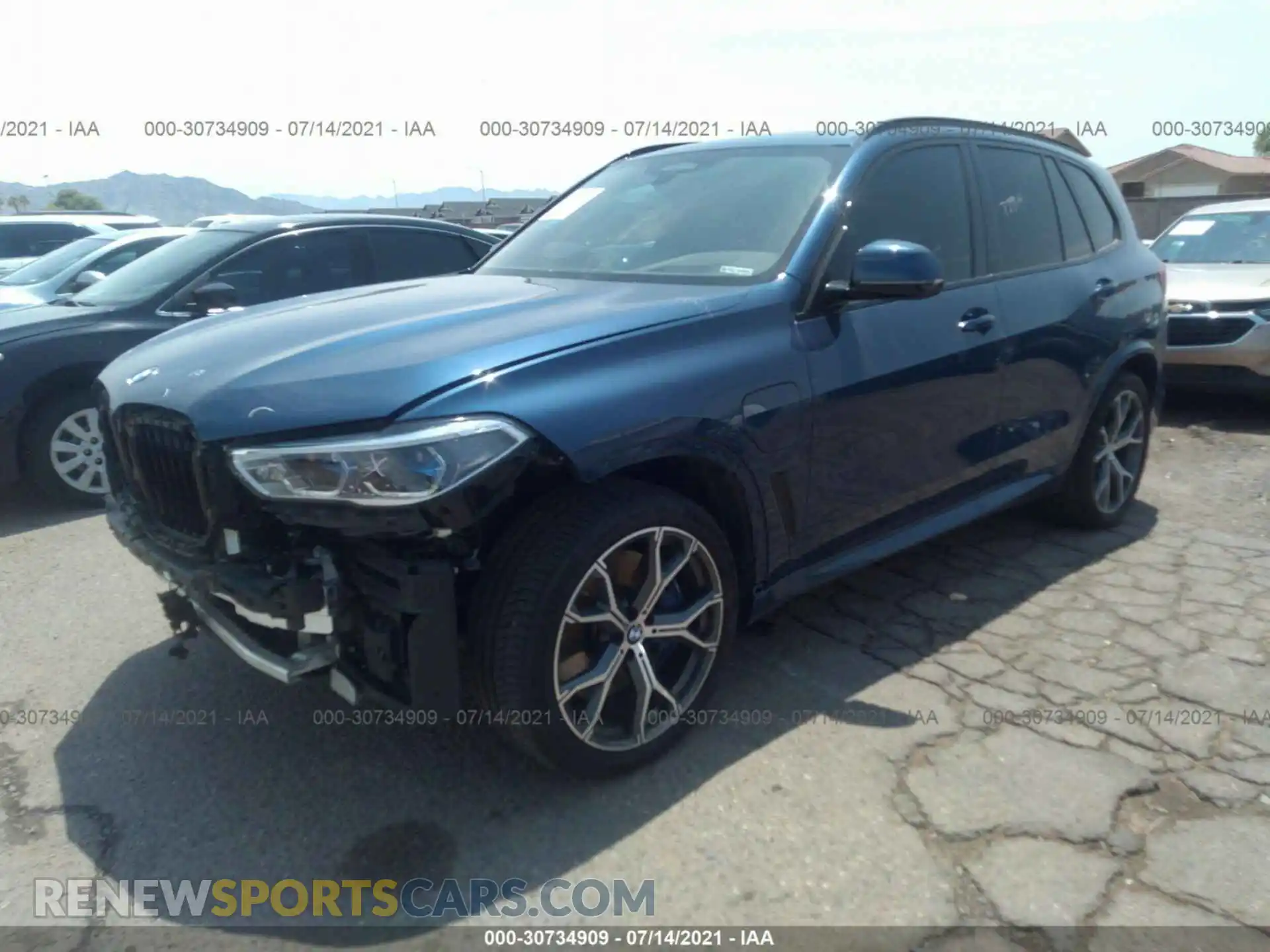 2 Photograph of a damaged car 5UXTA6C09M9E67784 BMW X5 2021