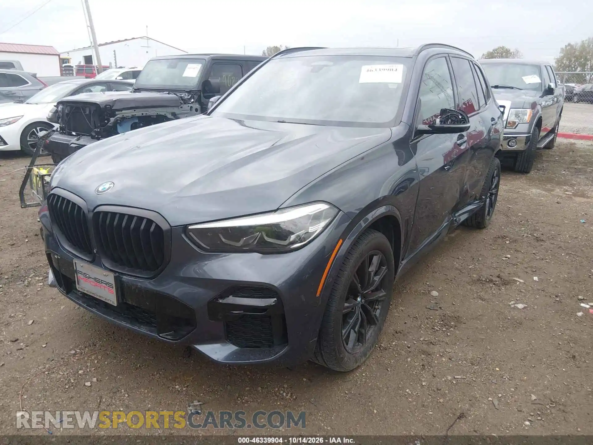 2 fotografías del automóvil dañado 5UXCR6C01N9L57481 BMW X5 2022