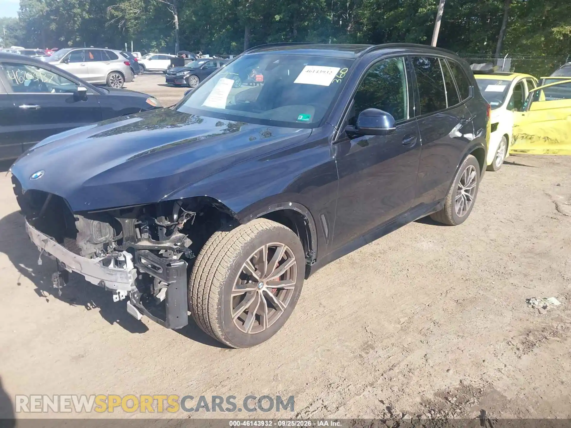 2 fotografías del automóvil dañado 5UXCR6C01N9M84649 BMW X5 2022