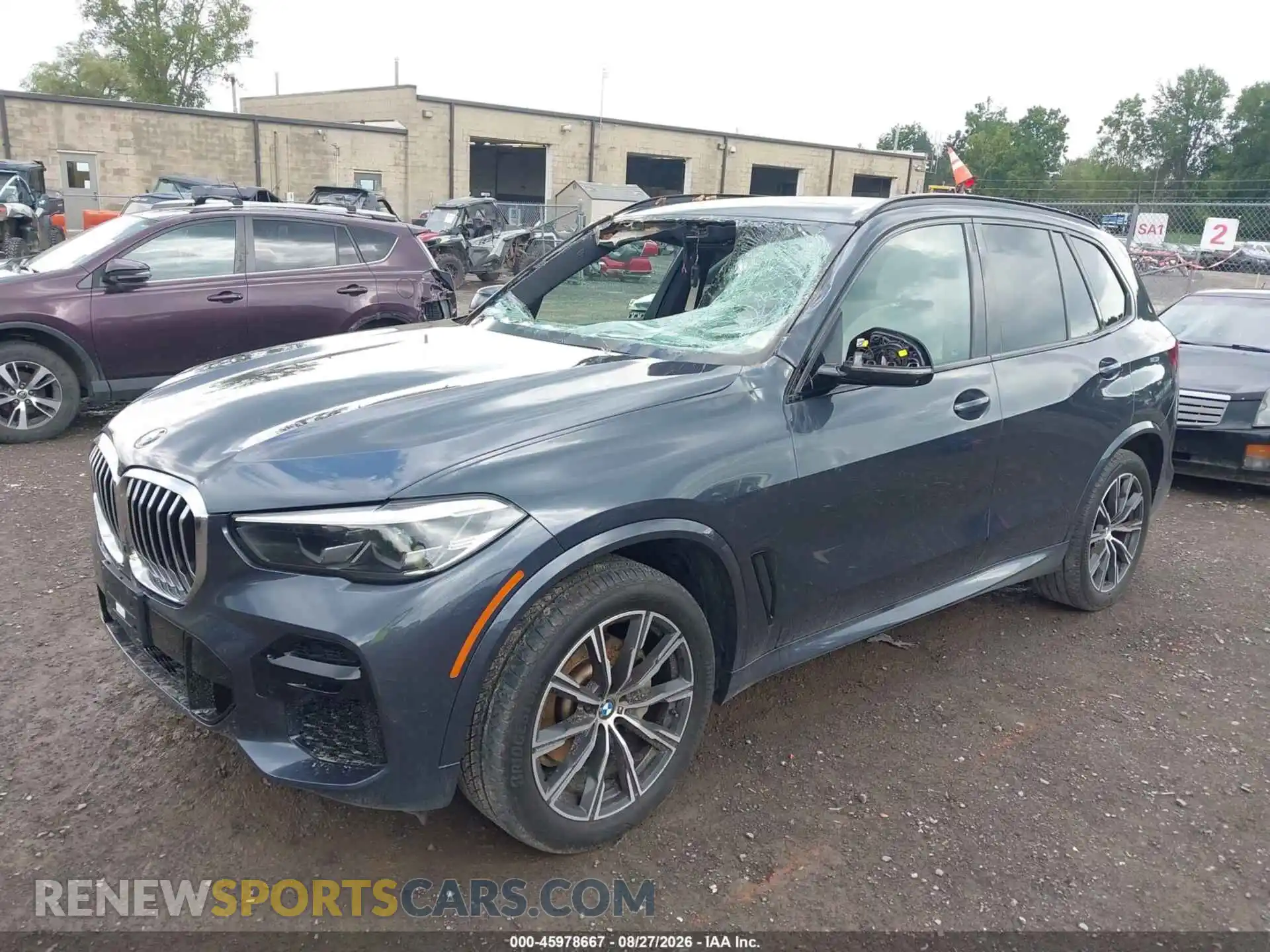 2 fotografías del automóvil dañado 5UXCR6C05N9N18964 BMW X5 2022