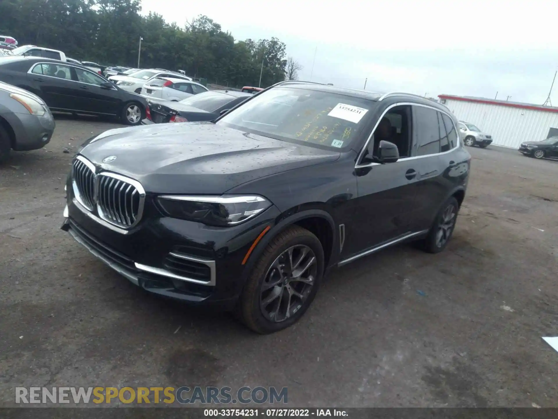2 fotografías del automóvil dañado 5UXCR6C07N9K86500 BMW X5 2022