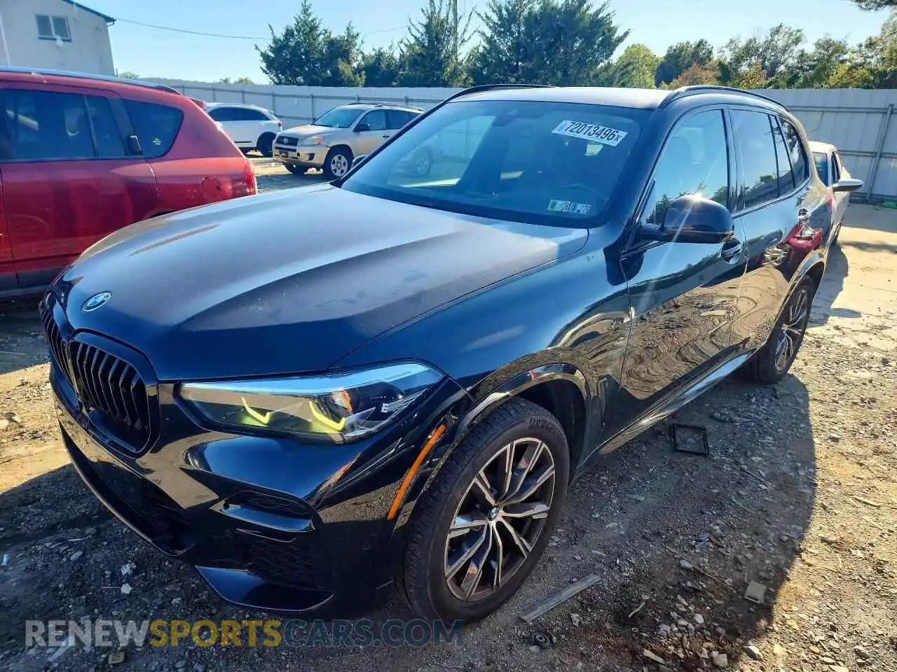1 Photograph of a damaged car 5UXCR6C09N9K58150 BMW X5 2022