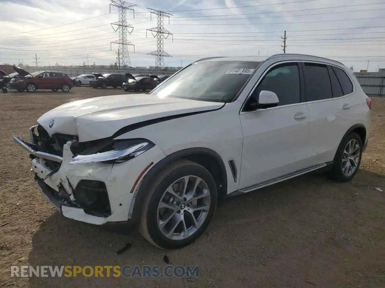 1 Photograph of a damaged car 5UXCR6C03P9P64382 BMW X5 2023