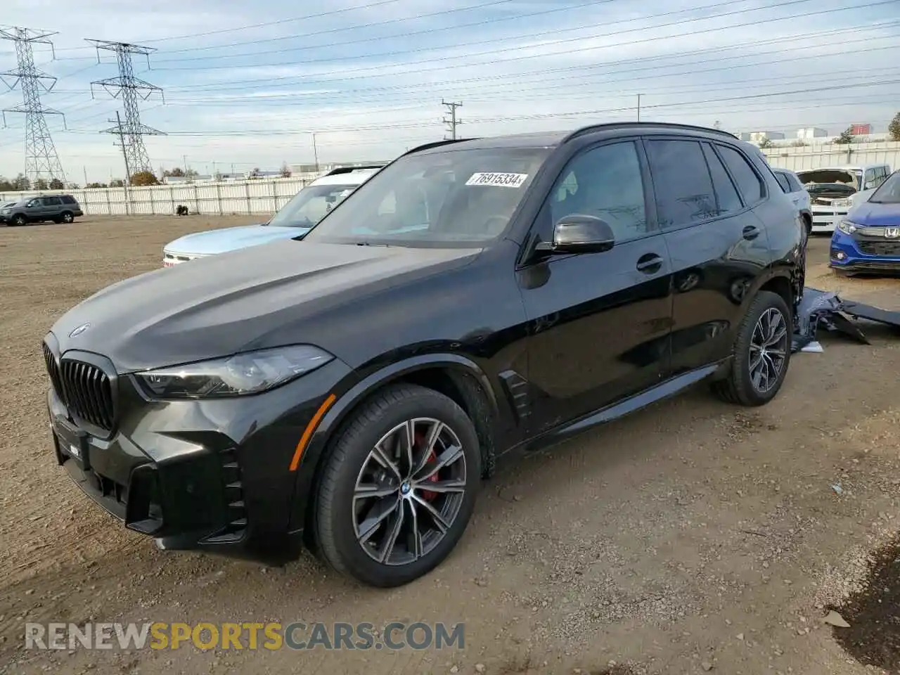 1 Photograph of a damaged car 5UX23EU07R9U85557 BMW X5 2024