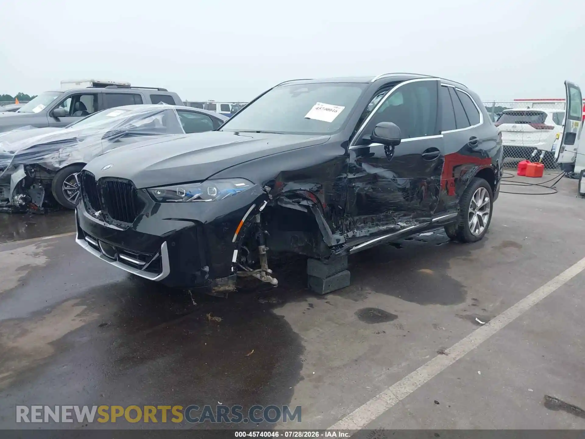 2 fotografías del automóvil dañado 5UX23EU0XR9V87757 BMW X5 2024