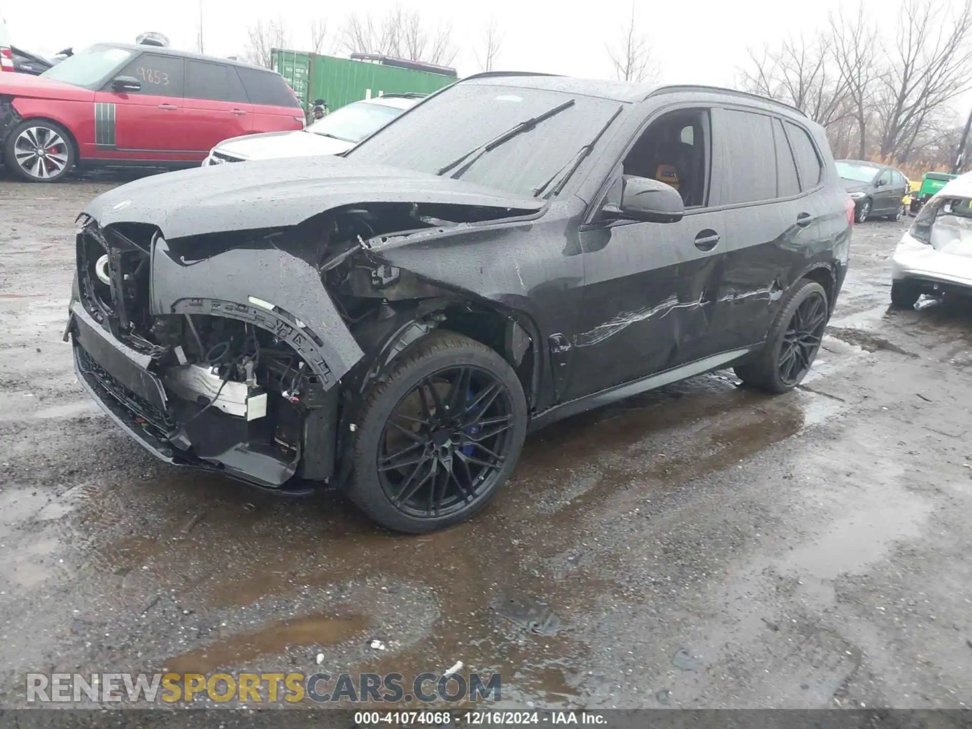 2 fotografías del automóvil dañado 5YMJU0C09M9F80557 BMW X5 M 2021