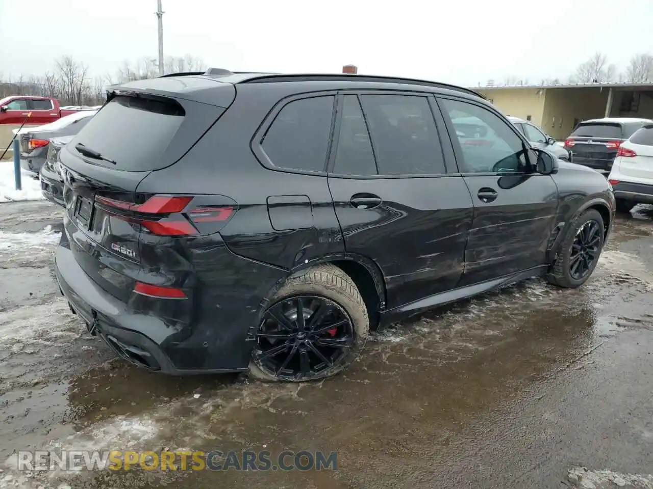 3 fotografías del automóvil dañado 5UX33EU0XS9Y66832 BMW X5 M60I 2025