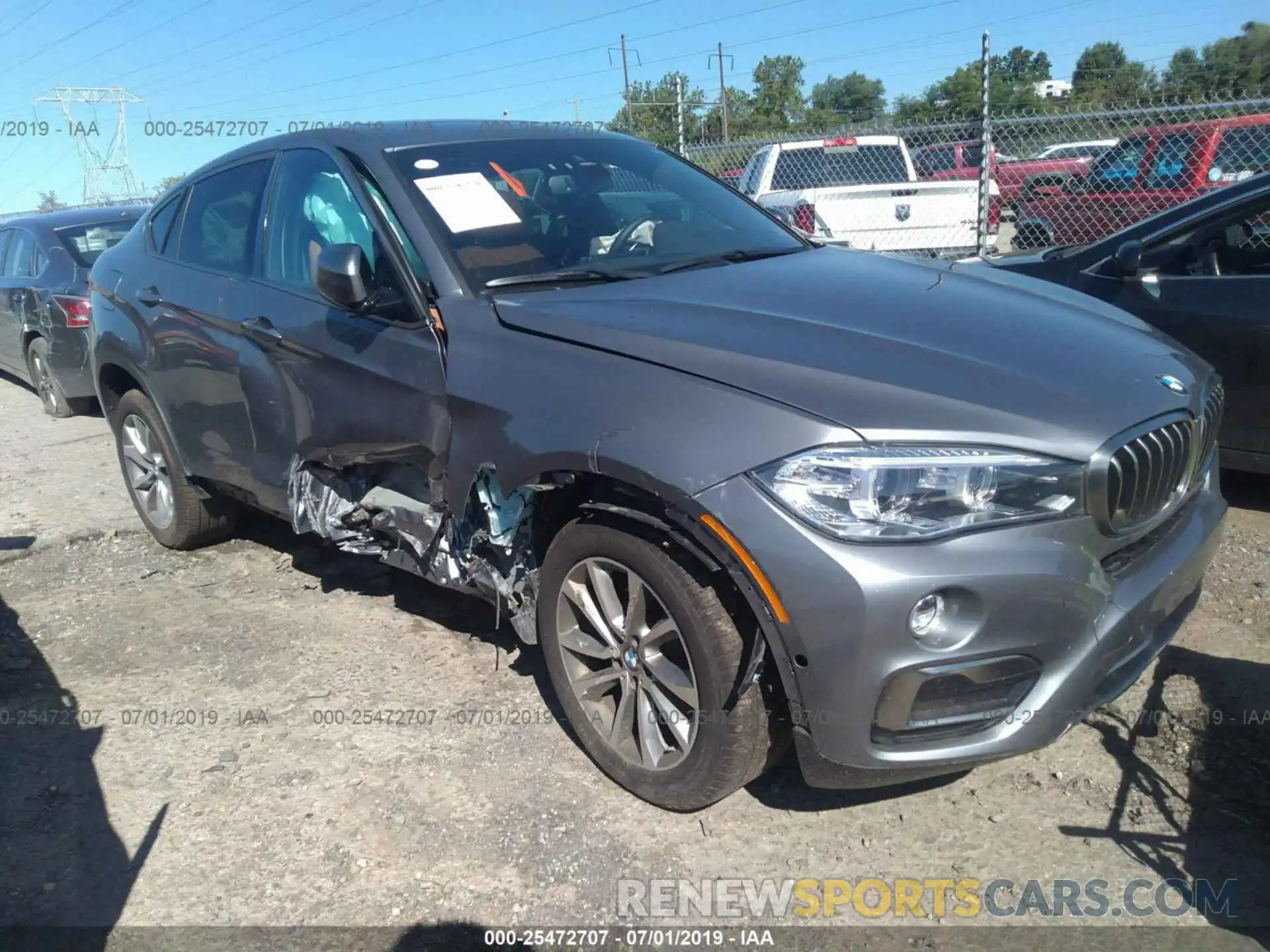 1 Photograph of a damaged car 5UXKU2C51K0Z64978 BMW X6 2019