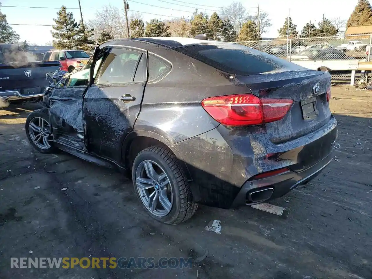 2 fotografías del automóvil dañado 5UXKU2C58K0Z63486 BMW X6 2019