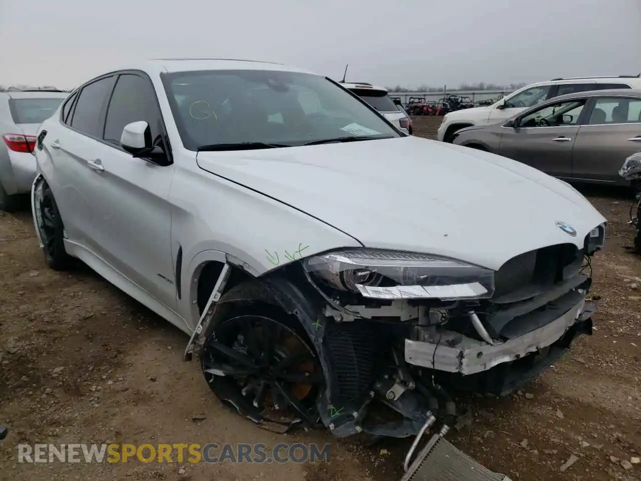 1 Photograph of a damaged car 5UXKU6C56K0Z67110 BMW X6 2019