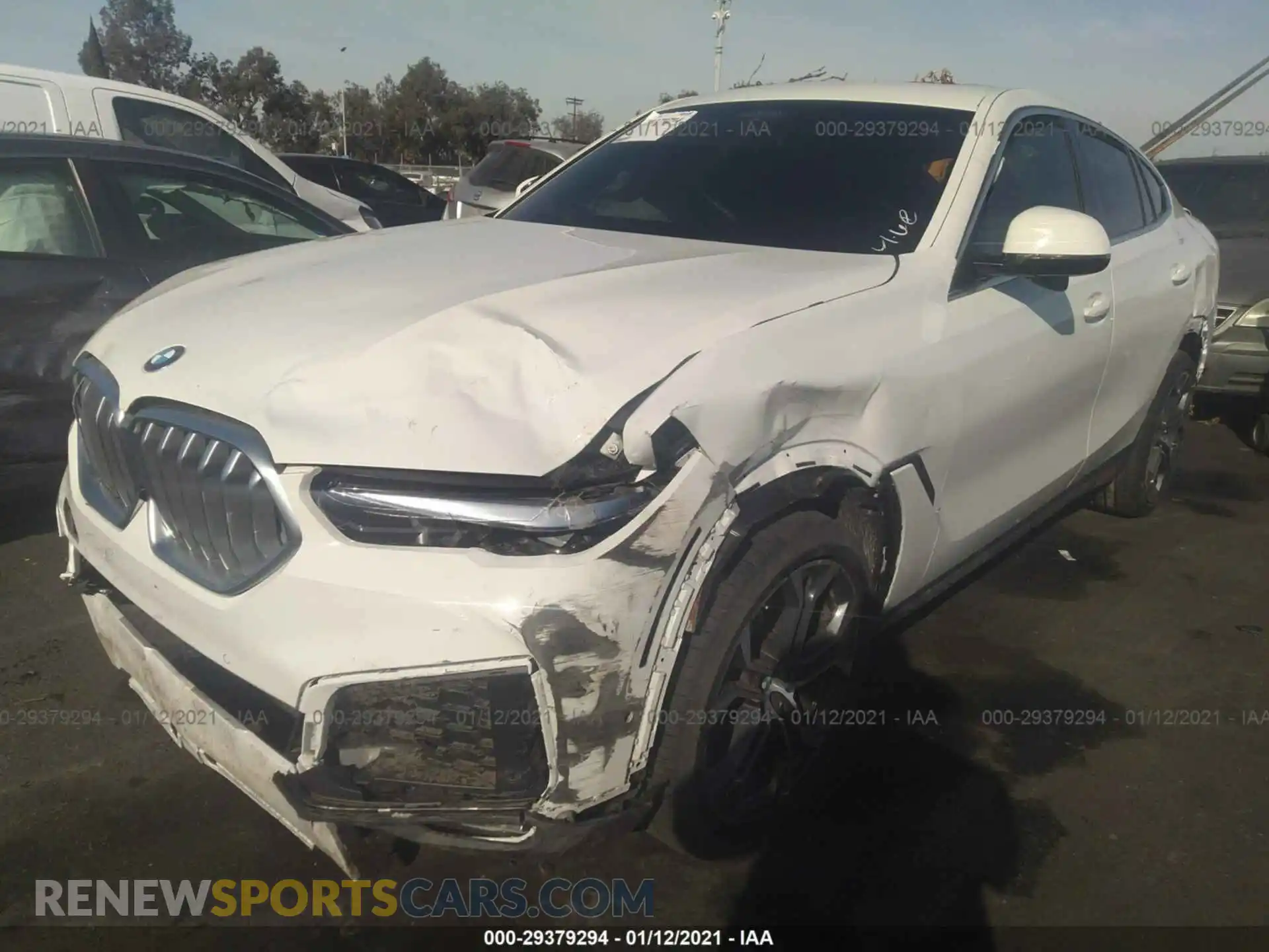 2 fotografías del automóvil dañado 5UXCY4C06L9D54471 BMW X6 2020