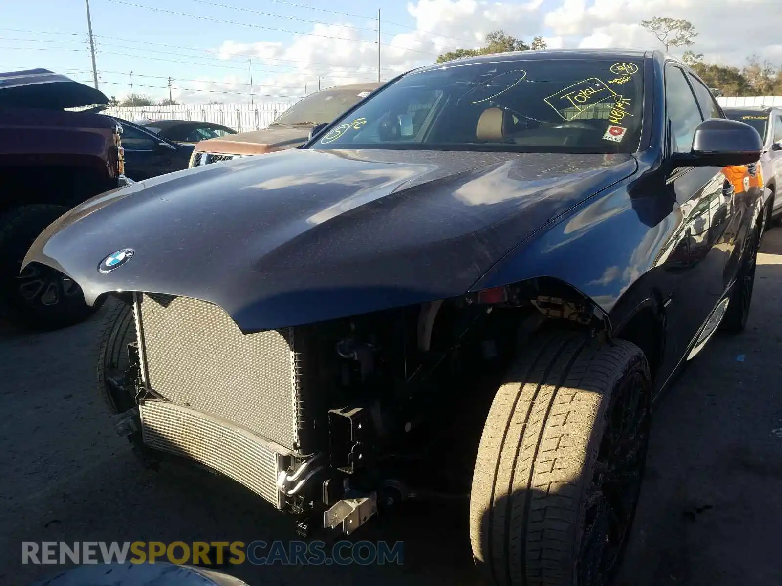 2 Photograph of a damaged car 5UXCY4C09L9B97955 BMW X6 2020