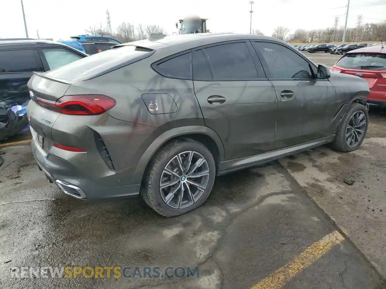 3 fotografías del automóvil dañado 5UXCY6C07L9D61229 BMW X6 2020