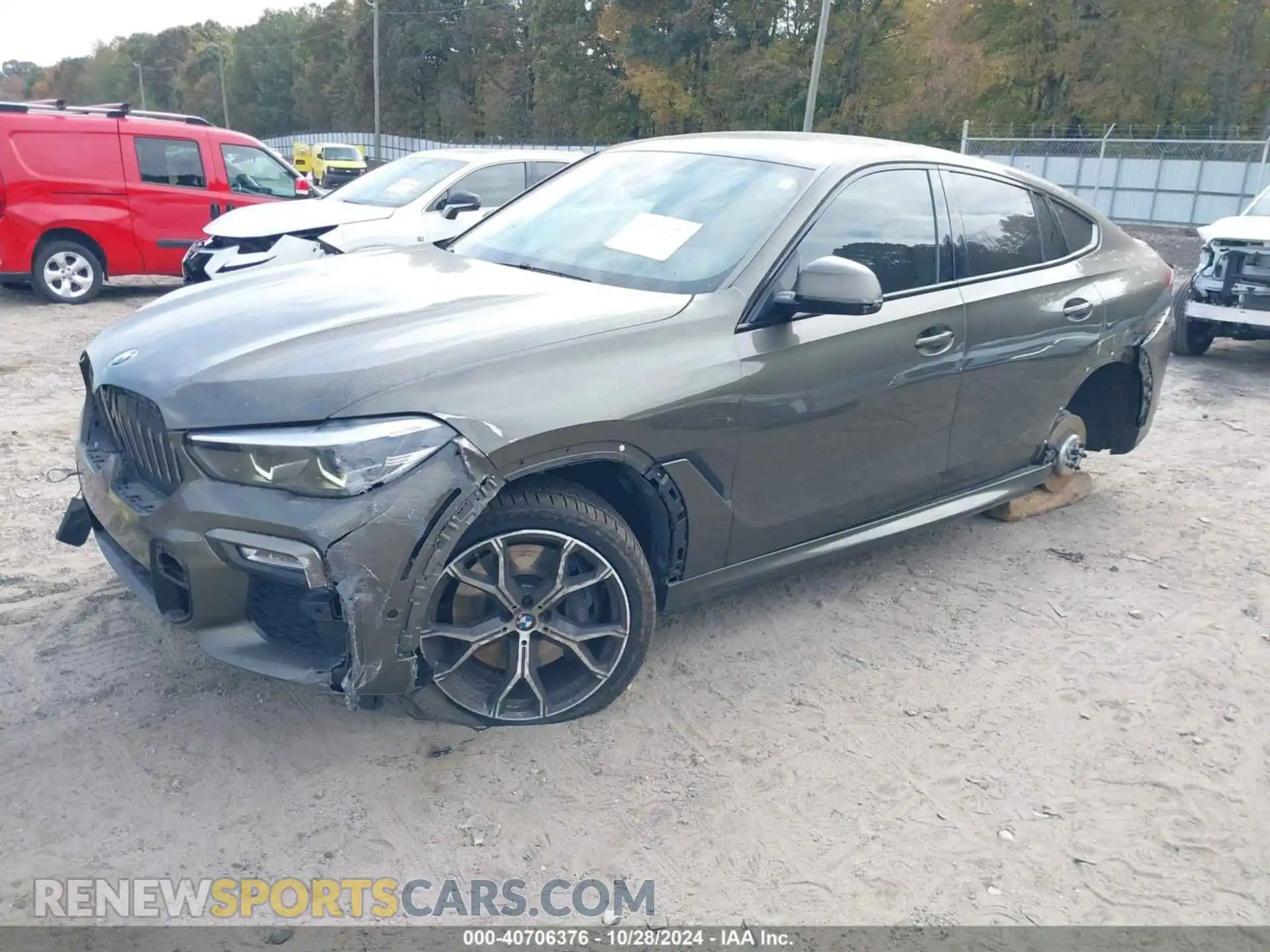 2 fotografías del automóvil dañado 5UXCY8C00LLE40529 BMW X6 2020