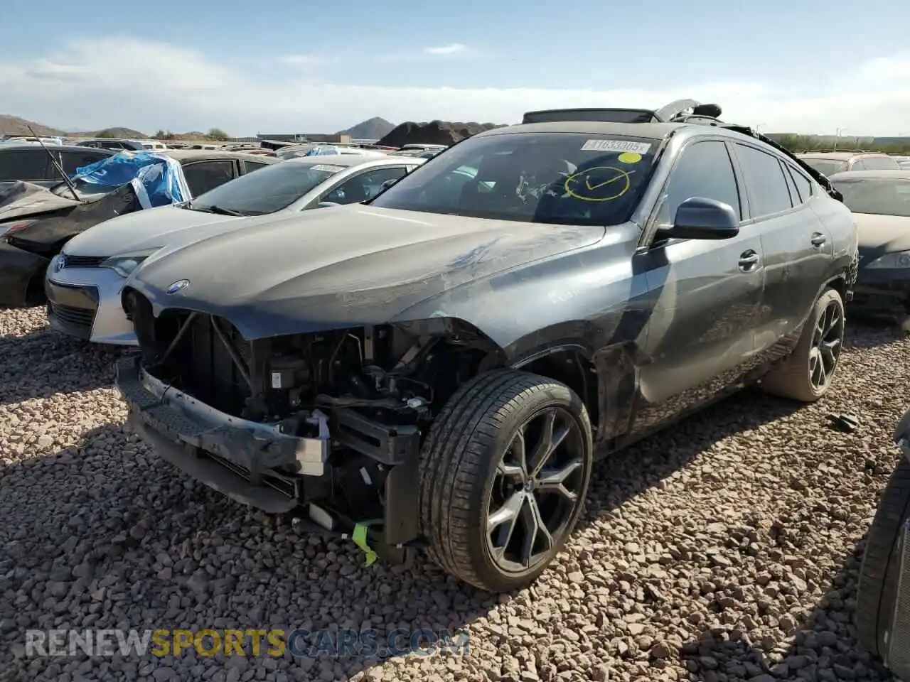 1 fotografías del automóvil dañado 5UXCY8C05L9C70407 BMW X6 2020
