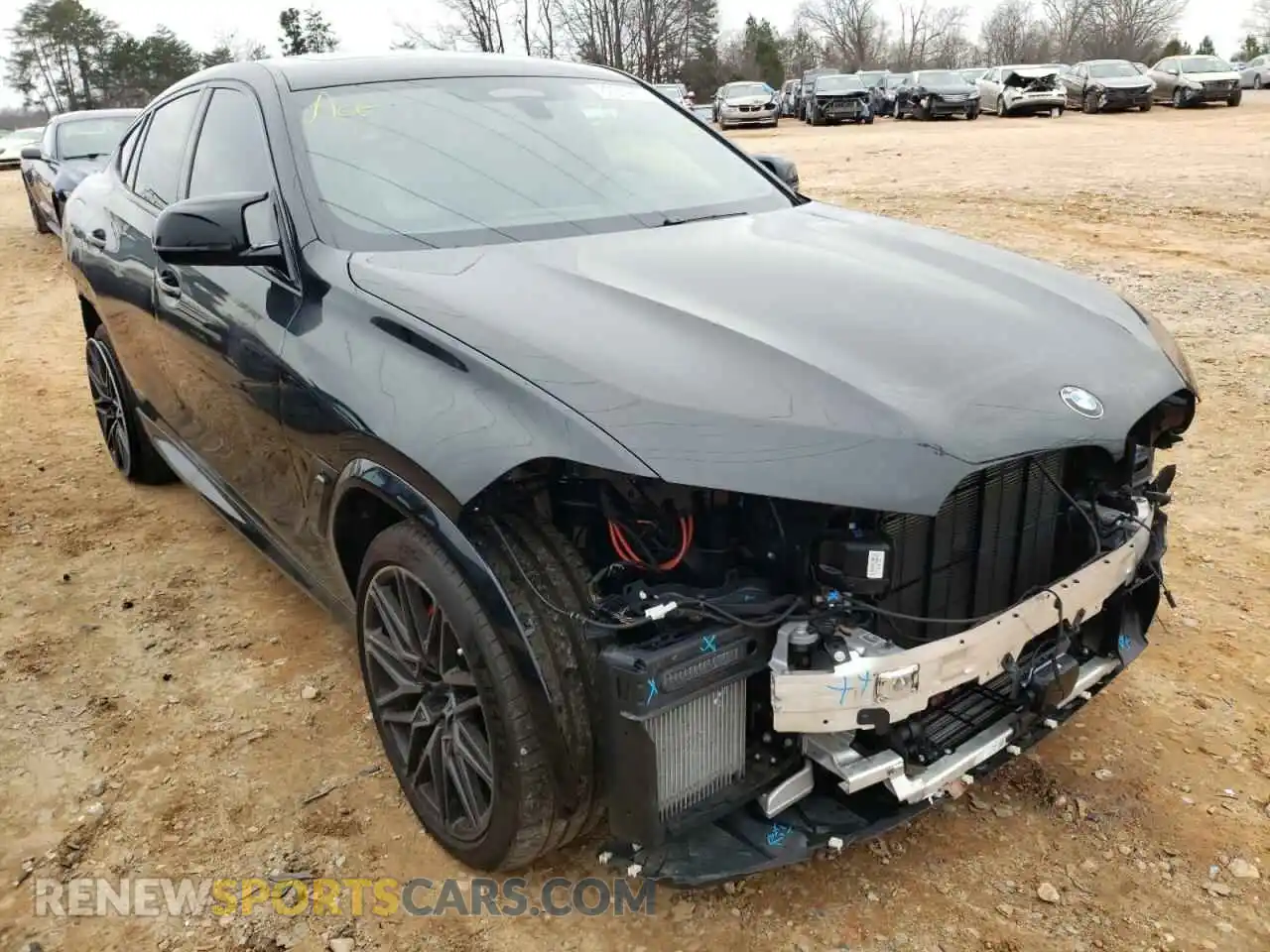 1 fotografías del automóvil dañado 5YMCY0C01L9D55514 BMW X6 2020