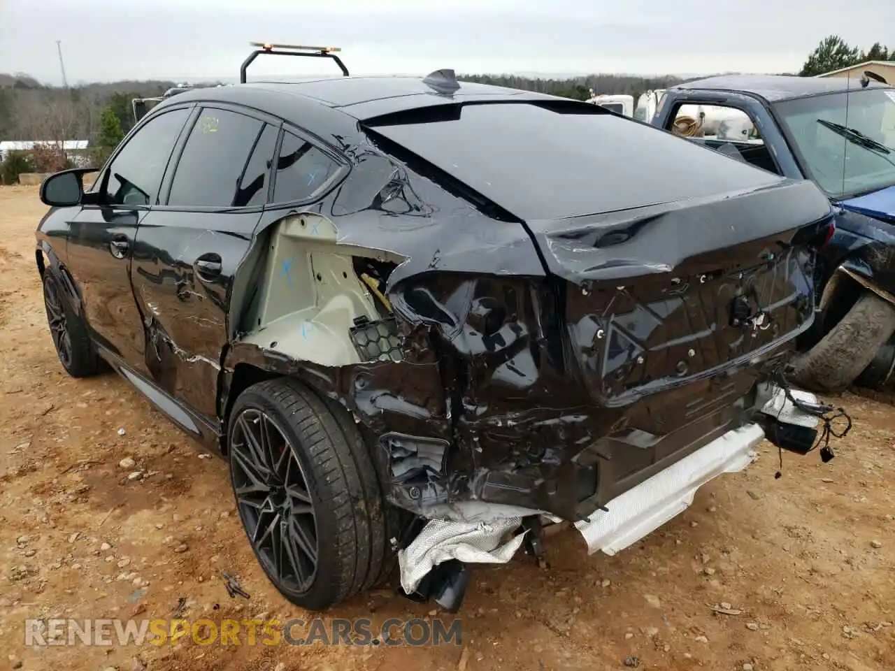 3 fotografías del automóvil dañado 5YMCY0C01L9D55514 BMW X6 2020