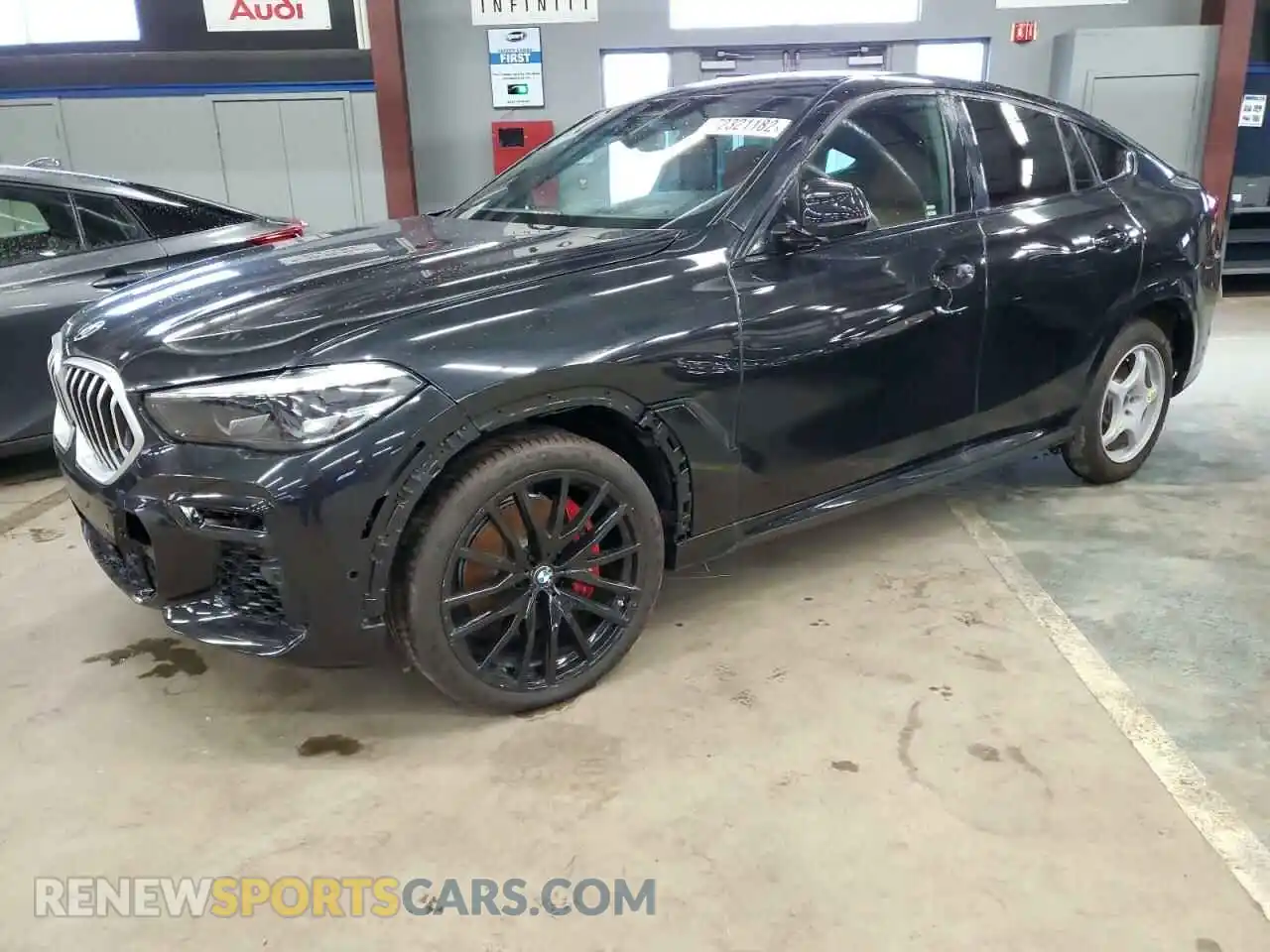 1 Photograph of a damaged car 5UXCY4C03M9G23107 BMW X6 2021