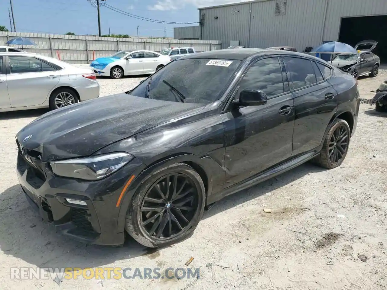 1 Photograph of a damaged car 5UXCY4C06M9E46777 BMW X6 2021