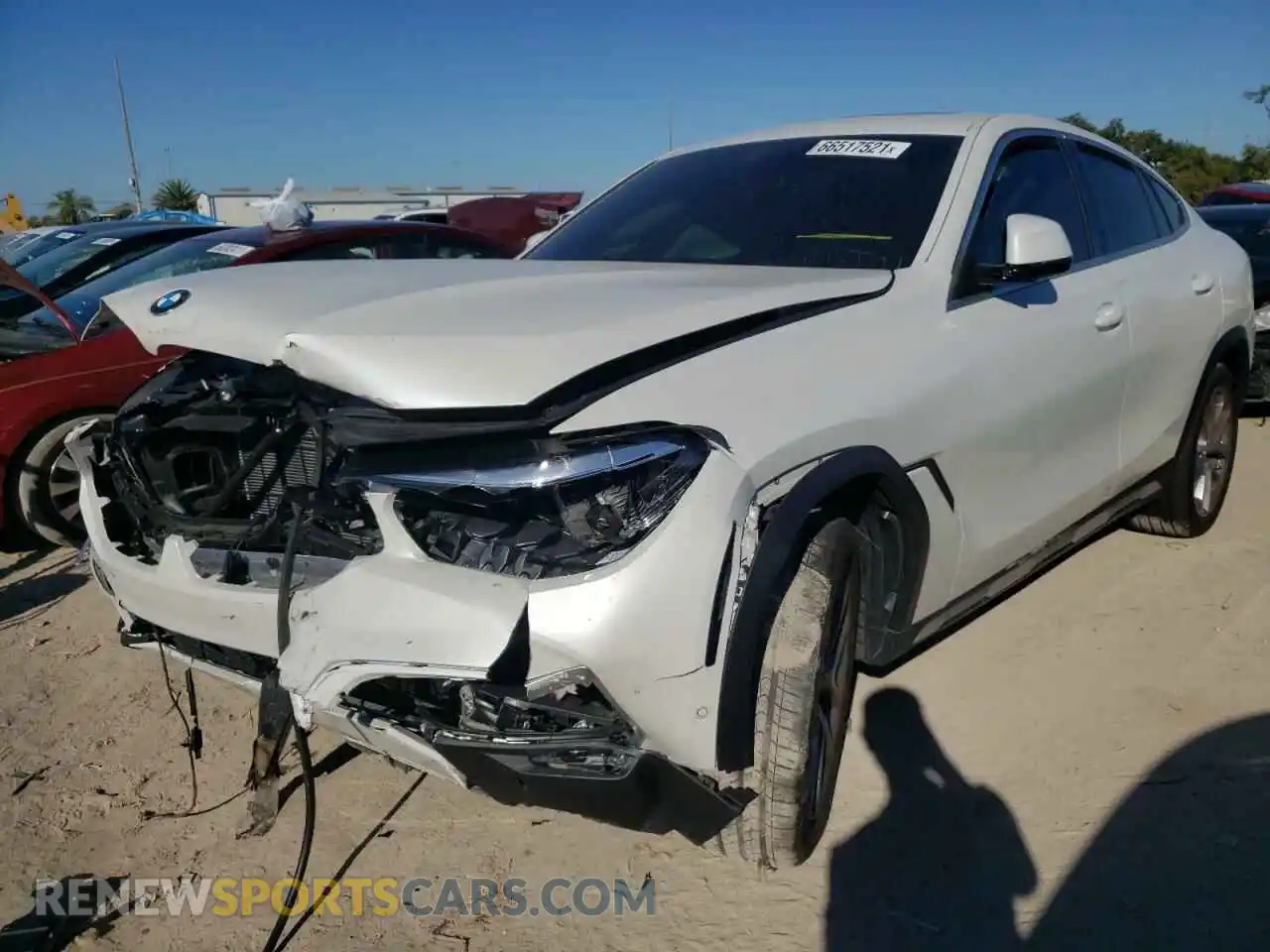 2 Photograph of a damaged car 5UXCY4C09M9H36740 BMW X6 2021