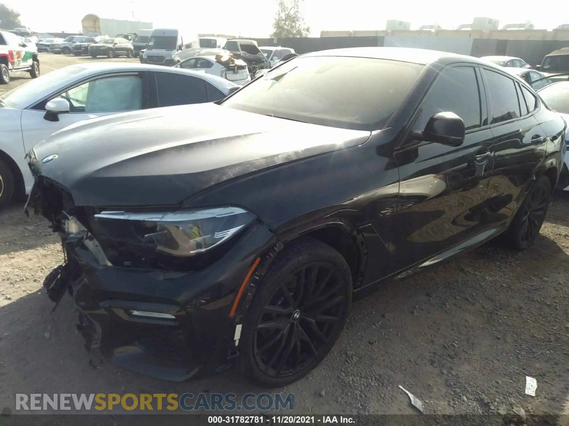 2 Photograph of a damaged car 5UXCY4C0XM9G44214 BMW X6 2021
