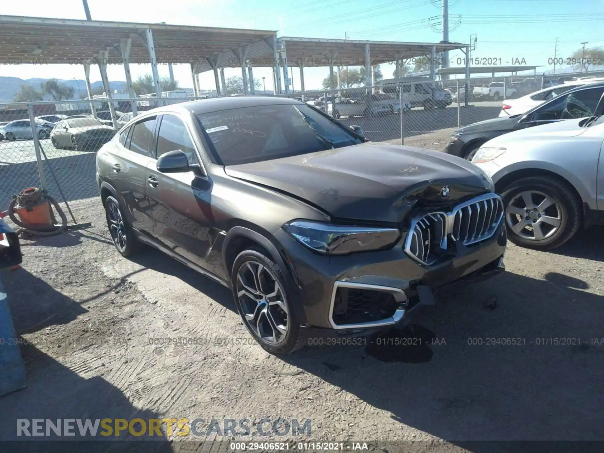 1 Photograph of a damaged car 5UXCY6C03M9E18267 BMW X6 2021