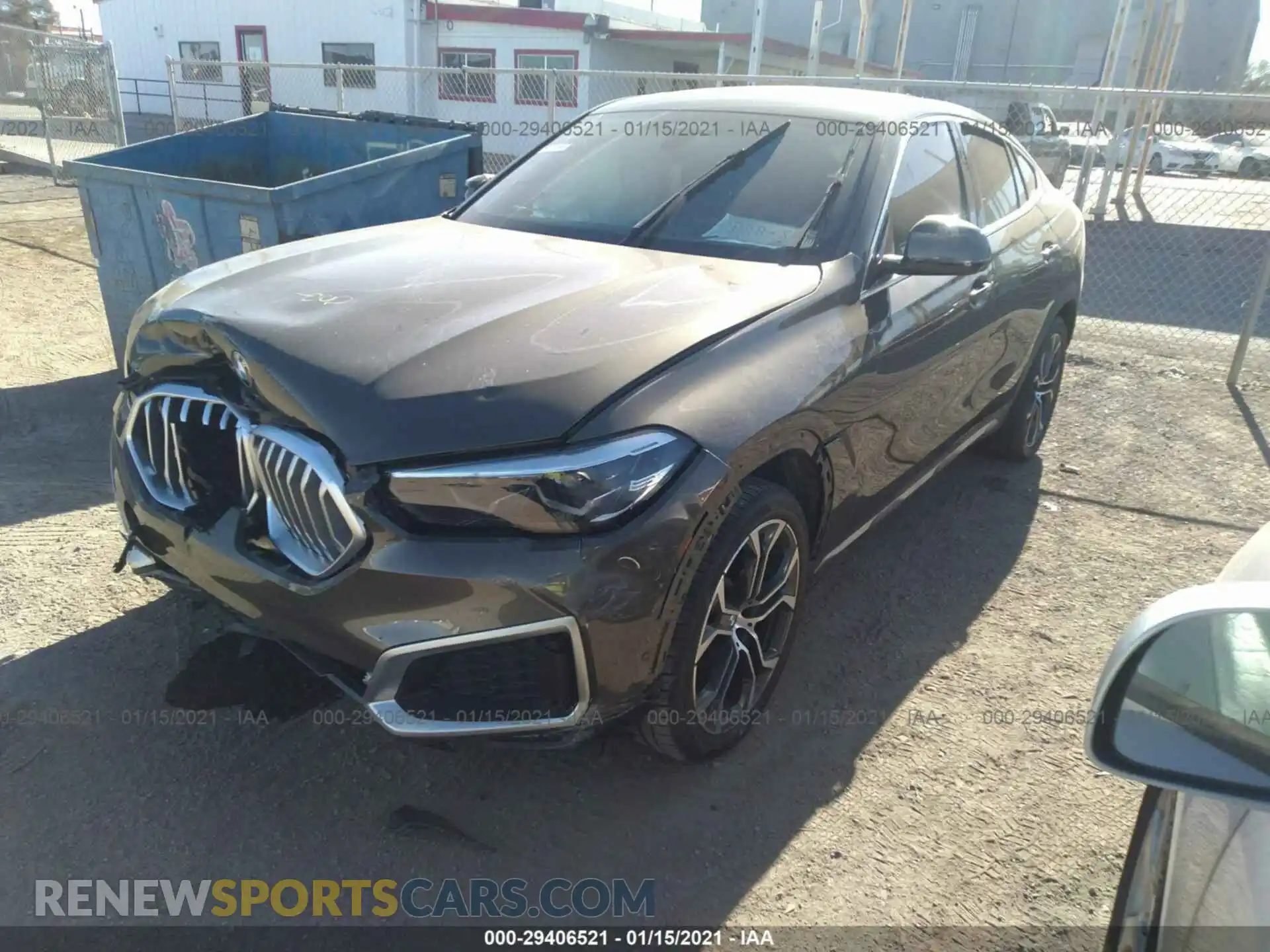 2 Photograph of a damaged car 5UXCY6C03M9E18267 BMW X6 2021