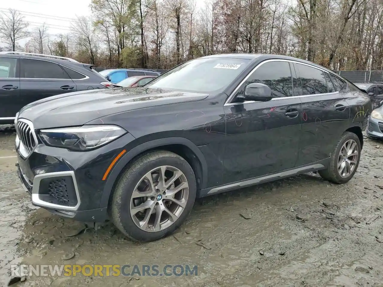 1 Photograph of a damaged car 5UXCY6C05M9G89833 BMW X6 2021