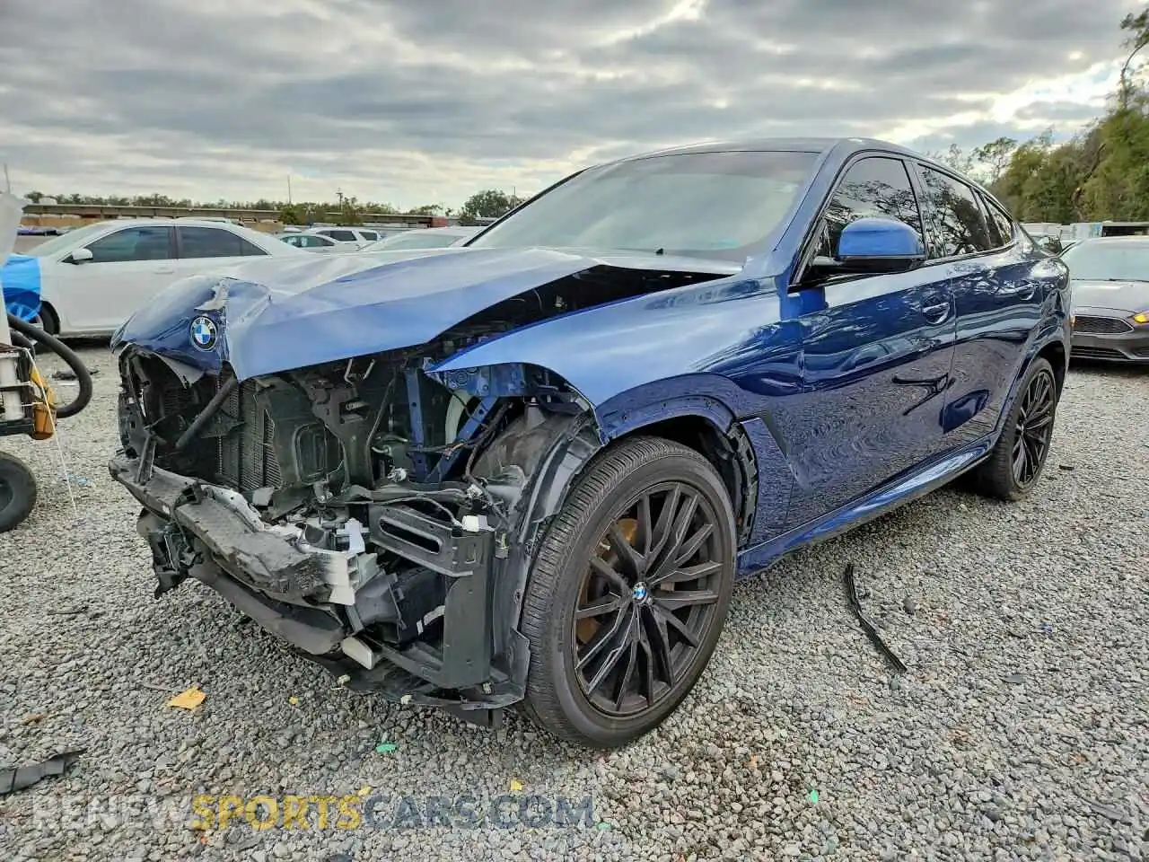 1 Photograph of a damaged car 5UXCY6C08M9E17549 BMW X6 2021