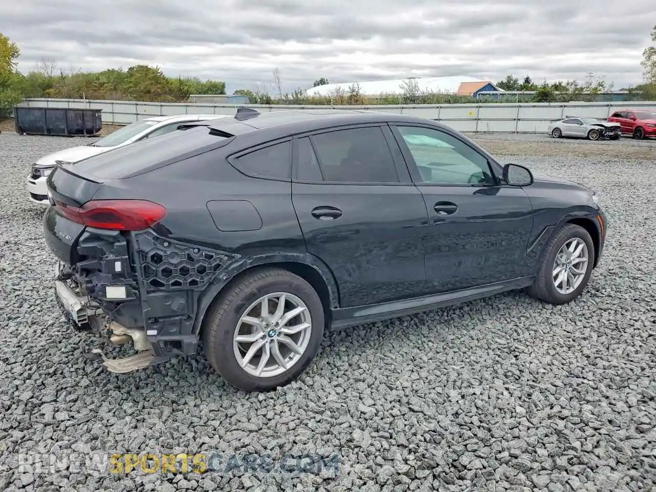 3 fotografías del automóvil dañado 5UXCY6C09M9G23284 BMW X6 2021