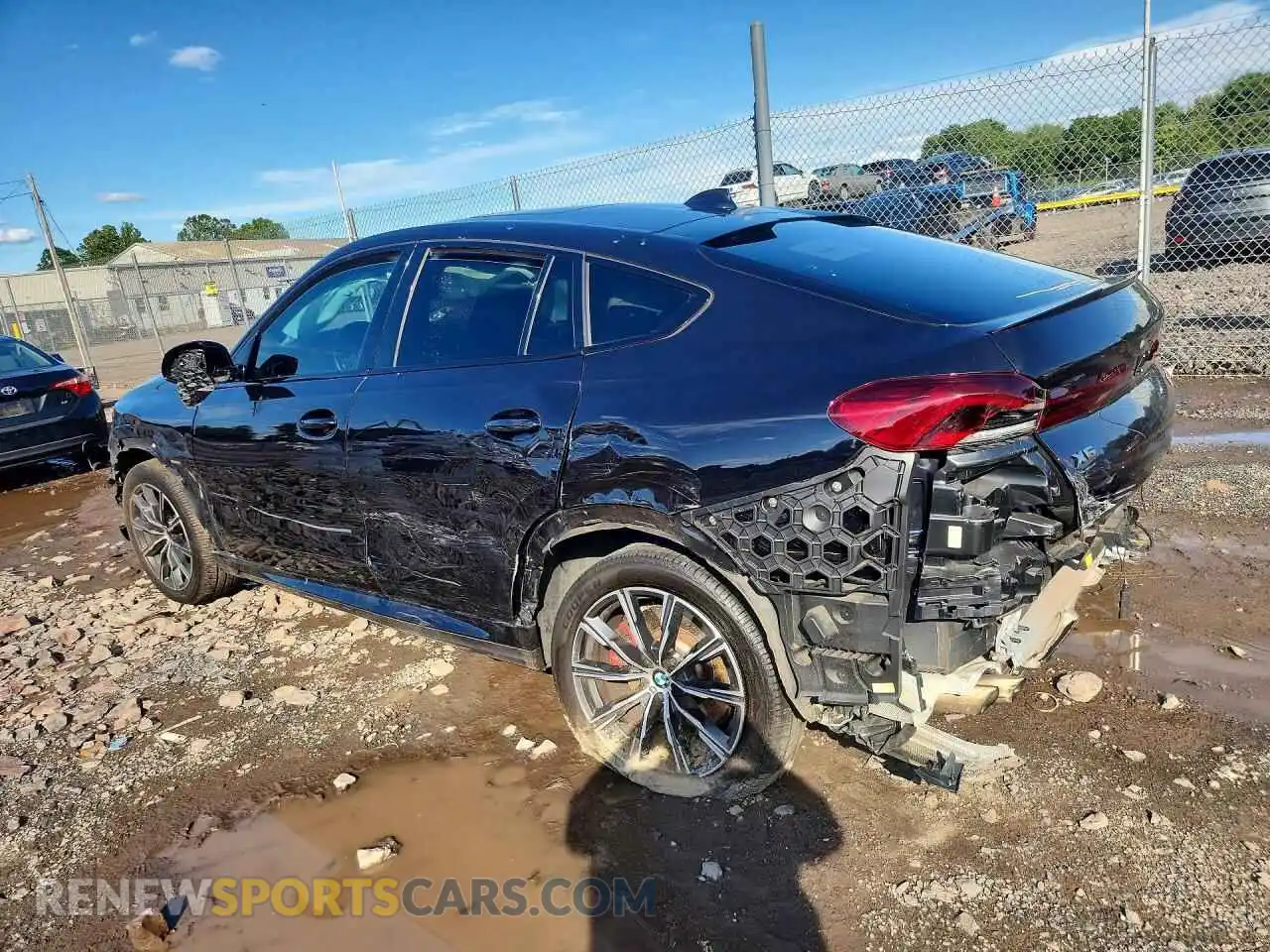 2 Photograph of a damaged car 5UXCY8C01M9G44495 BMW X6 2021
