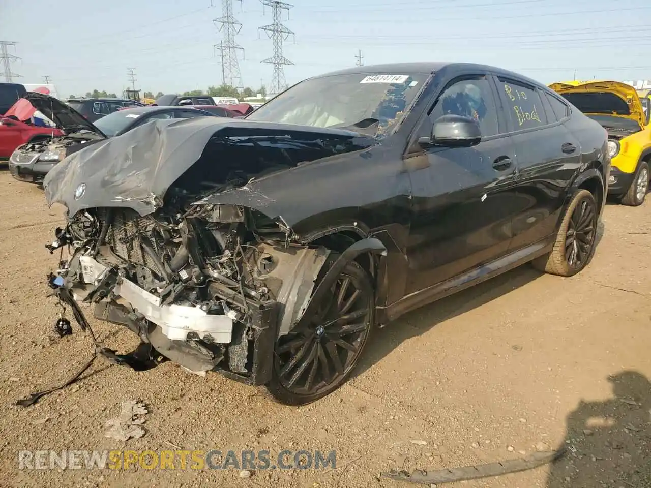 1 Photograph of a damaged car 5UXCY8C05M9H31042 BMW X6 2021