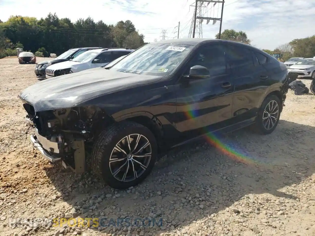 1 Photograph of a damaged car 5UXCY8C06M9F17046 BMW X6 2021
